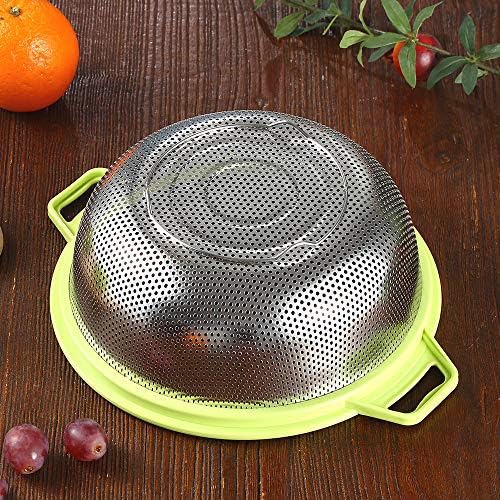 HiramWare 5-Quart Stainless Steel Colander