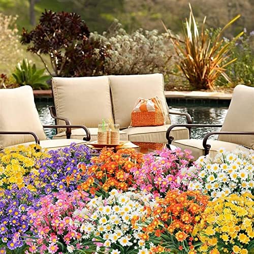 Bloom Bright Outdoor Artificial Daisy Bundle for Weddings Homes