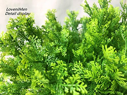 4 x Realistic Plastic Shrubs for Home Garden