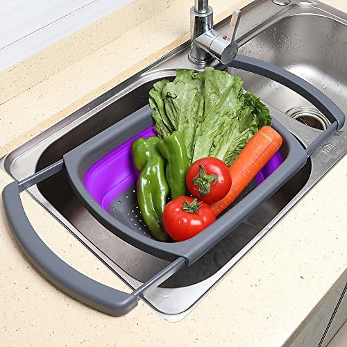 QiMH Collapsible Kitchen Colander Set 6-Quart