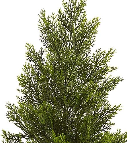 Nearly Natural 3ft IndoorOutdoor Mini Cedar Pine Tree Sturdy Durable
