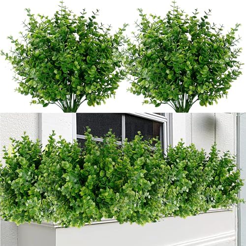 Sggvecsy artificial Boxwood and Eucalyptus for DOORS WINDOW and FANCE