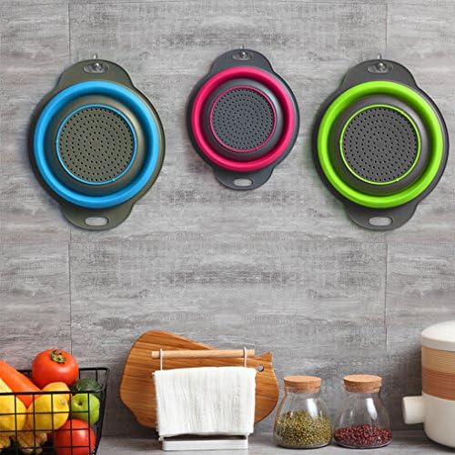 QiMH Collapsible Colander Set - 3-Piece Kitchen Strainer Set
