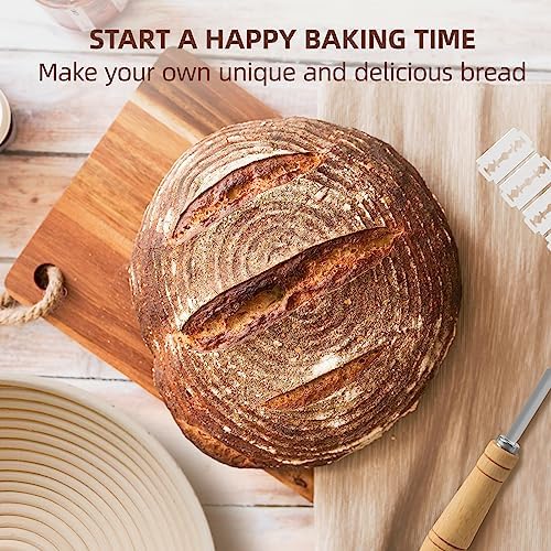 Kikcoin Banneton Proofing Baskets Set of 2