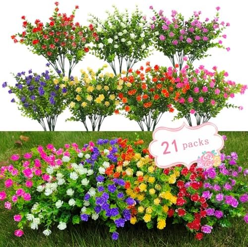 21-Bundle Realistic Faux Plants