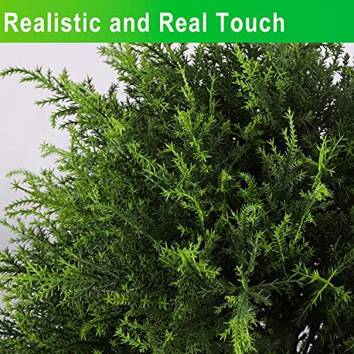 Perfect 2x Fake Cedar Topiary Bush for HomeGarden