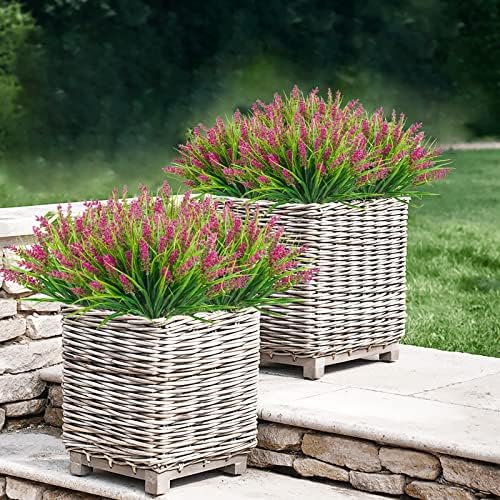 Agusbagli 24 Bundles Artificial Grass Plants