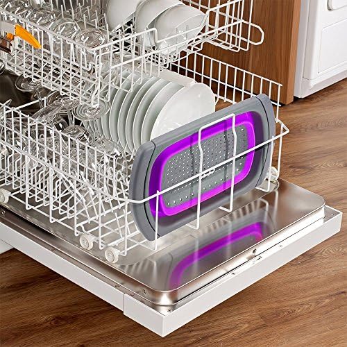 QiMH Collapsible Kitchen Colander Set 6-Quart
