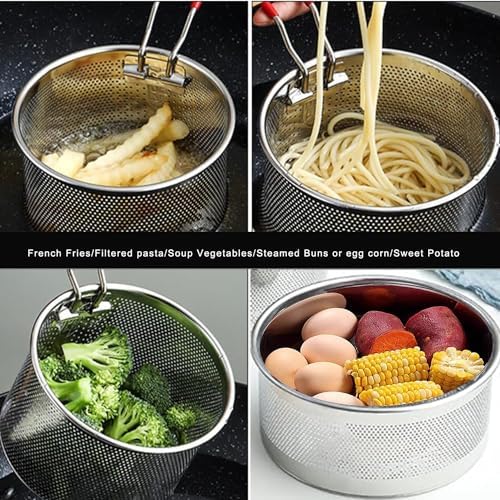 Tenta Kitchen Stainless Steel Strainer Basket - Large Capacity