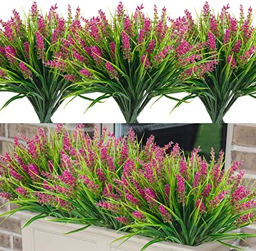 Agusbagli 24 Bundles Artificial Grass Plants