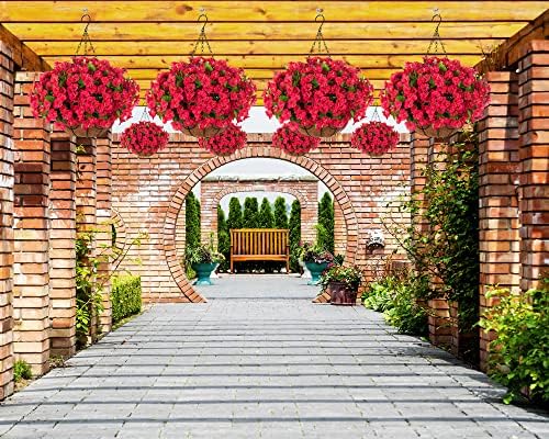 Artificial Hanging Plant Basket for patio and garden decoration
